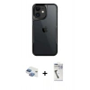 MARSİLYAN™- iPhone 11 Kılıf Akış Çizgi Koleksiyonu - Şeffaf Uv Polymer Nano Ekran Koruyucu + Pers Alüminyum Kamera Lens - GI