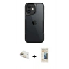 MARSİLYAN™- iPhone 11 Kılıf Akış Çizgi Koleksiyonu - Siyah 6D Mat Seramik Hayalet Nano Ekran Koruyucu + Pers Alüminyum Kamera Lens - GD