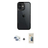 MARSİLYAN™- iPhone 11 Kılıf Akış Çizgi Koleksiyonu - Siyah 6D Mat Seramik Hayalet Nano Ekran Koruyucu + Pers Alüminyum Kamera Lens - GI