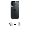 MARSİLYAN™- iPhone 11 Kılıf Akış Çizgi Koleksiyonu - Siyah Joko Magic 5D Cam + Pers Alüminyum Kamera Lens - GI