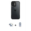 MARSİLYAN™- iPhone 11 Kılıf Akış Çizgi Koleksiyonu - Siyah Joko Magic 5D Cam + Pers Alüminyum Kamera Lens - GI