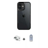 MARSİLYAN™- iPhone 11 Kılıf Akış Çizgi Koleksiyonu - Siyah Joko Magic 5D Cam + Pers Alüminyum Kamera Lens - YL