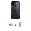 MARSİLYAN™- iPhone 11 Kılıf Akış Çizgi Koleksiyonu - Siyah Joko Magic 5D Cam + Pers Alüminyum Kamera Lens - YL