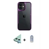 MARSİLYAN™- iPhone 11 Kılıf Akış Çizgi Koleksiyonu - Siyah Joko Magic 5D Cam + Raze Metal Kamera Lens - MI