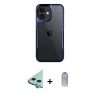 MARSİLYAN™- iPhone 11 Kılıf Akış Çizgi Koleksiyonu - Siyah Joko Magic 5D Cam + Raze Metal Kamera Lens - MI