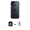 MARSİLYAN™- iPhone 11 Kılıf Akış Çizgi Koleksiyonu - Siyah Joko Magic 5D Cam + PVD Metal Kamera Lens - YL