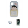 MARSİLYAN™- iPhone 11 Kılıf Akış Yansıma - Şeffaf 360 Full Body Arka Koruyucu + Pers Alüminyum Kamera Lens - GI