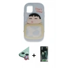 MARSİLYAN™- iPhone 11 Kılıf Akış Yansıma - Şeffaf 360 Full Body Arka Koruyucu + Raze Metal Kamera Lens - KI
