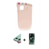 MARSİLYAN™- iPhone 11 Kılıf Akış Yansıma - Şeffaf 360 Full Body Arka Koruyucu + Raze Metal Kamera Lens - KI