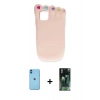 MARSİLYAN™- iPhone 11 Kılıf Akış Yansıma - Şeffaf 360 Full Body Arka Koruyucu + Neon Fosforlu Kamera Lens - MI