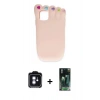 MARSİLYAN™- iPhone 11 Kılıf Akış Yansıma - Şeffaf 360 Full Body Arka Koruyucu + PVD Metal Kamera Lens - MI