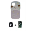 MARSİLYAN™- iPhone 11 Kılıf Akış Yansıma - Şeffaf 360 Full Body Arka Koruyucu + PVD Metal Kamera Lens - MI