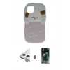 MARSİLYAN™- iPhone 11 Kılıf Akış Yansıma - Şeffaf 360 Full Body Arka Koruyucu + Raze Metal Kamera Lens - GS
