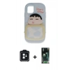 MARSİLYAN™- iPhone 11 Kılıf Akış Yansıma - Şeffaf 360 Full Body Arka Koruyucu + PVD Metal Kamera Lens - SH