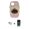 MARSİLYAN™- iPhone 11 Kılıf Akış Yansıma - Şeffaf 360 Full Body Arka Koruyucu + Pers Alüminyum Kamera Lens - YL
