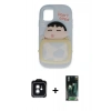 MARSİLYAN™- iPhone 11 Kılıf Akış Yansıma - Şeffaf 360 Full Body Arka Koruyucu + PVD Metal Kamera Lens - YL
