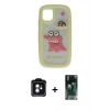 MARSİLYAN™- iPhone 11 Kılıf Akış Yansıma - Şeffaf 360 Full Body Arka Koruyucu + PVD Metal Kamera Lens - YL
