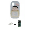 MARSİLYAN™- iPhone 11 Kılıf Akış Yansıma - Şeffaf 360 Full Body Arka Koruyucu + Renkli Kamera Lens Koruma Cam - YL