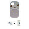 MARSİLYAN™- iPhone 11 Kılıf Akış Yansıma - Şeffaf Pasifik Cam Ekran Koruyucu + Pers Alüminyum Kamera Lens - LT