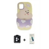 MARSİLYAN™- iPhone 11 Kılıf Akış Yansıma - Şeffaf Pasifik Cam Ekran Koruyucu + PVD Metal Kamera Lens - MI