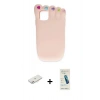 MARSİLYAN™- iPhone 11 Kılıf Akış Yansıma - Şeffaf Pasifik Cam Ekran Koruyucu + Renkli Kamera Lens Koruma Cam - PE