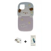 MARSİLYAN™- iPhone 11 Kılıf Akış Yansıma - Şeffaf Pasifik Cam Ekran Koruyucu + Pers Alüminyum Kamera Lens - GD