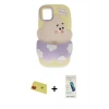 MARSİLYAN™- iPhone 11 Kılıf Akış Yansıma - Şeffaf Pasifik Cam Ekran Koruyucu + Rainbow Kamera Lens Koruma Cam - KI