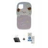 MARSİLYAN™- iPhone 11 Kılıf Akış Yansıma - Şeffaf Royal Nano Ekran Koruyucu + Kamera Lens Koruma Cam - SF