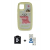 MARSİLYAN™- iPhone 11 Kılıf Akış Yansıma - Şeffaf Royal Nano Ekran Koruyucu + PVD Metal Kamera Lens - MI