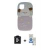 MARSİLYAN™- iPhone 11 Kılıf Akış Yansıma - Şeffaf Royal Nano Ekran Koruyucu + PVD Metal Kamera Lens - SH