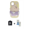 MARSİLYAN™- iPhone 11 Kılıf Akış Yansıma - Şeffaf Royal Nano Ekran Koruyucu + PVD Metal Kamera Lens - SH
