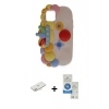 MARSİLYAN™- iPhone 11 Kılıf Akış Yansıma - Şeffaf Royal Nano Ekran Koruyucu + Renkli Kamera Lens Koruma Cam - YL
