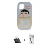 MARSİLYAN™- iPhone 11 Kılıf Akış Yansıma - Şeffaf Uv Polymer Nano Ekran Koruyucu + Kamera Lens Koruma Cam - SF