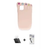MARSİLYAN™- iPhone 11 Kılıf Akış Yansıma - Şeffaf Uv Polymer Nano Ekran Koruyucu + Kamera Lens Koruma Cam - SF