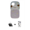 MARSİLYAN™- iPhone 11 Kılıf Akış Yansıma - Şeffaf Uv Polymer Nano Ekran Koruyucu + Kamera Lens Koruma Cam - SF