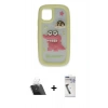 MARSİLYAN™- iPhone 11 Kılıf Akış Yansıma - Şeffaf Uv Polymer Nano Ekran Koruyucu + Kamera Lens Koruma Cam - SF