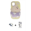 MARSİLYAN™- iPhone 11 Kılıf Akış Yansıma - Şeffaf Uv Polymer Nano Ekran Koruyucu + Pers Alüminyum Kamera Lens - LT