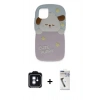 MARSİLYAN™- iPhone 11 Kılıf Akış Yansıma - Şeffaf Uv Polymer Nano Ekran Koruyucu + PVD Metal Kamera Lens - MI