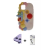 MARSİLYAN™- iPhone 11 Kılıf Akış Yansıma - Şeffaf Uv Polymer Nano Ekran Koruyucu + Mor Raze Metal Kamera Lens