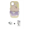 MARSİLYAN™- iPhone 11 Kılıf Akış Yansıma - Şeffaf Uv Polymer Nano Ekran Koruyucu + Pers Alüminyum Kamera Lens - YL
