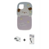 MARSİLYAN™- iPhone 11 Kılıf Akış Yansıma - Şeffaf Uv Polymer Nano Ekran Koruyucu + Pers Alüminyum Kamera Lens - YL