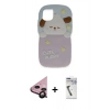 MARSİLYAN™- iPhone 11 Kılıf Akış Yansıma - Şeffaf Uv Polymer Nano Ekran Koruyucu + Raze Metal Kamera Lens - SH