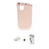 MARSİLYAN™- iPhone 11 Kılıf Akış Yansıma - Şeffaf Uv Polymer Nano Ekran Koruyucu + Renkli Kamera Lens Koruma Cam - YL