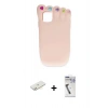 MARSİLYAN™- iPhone 11 Kılıf Akış Yansıma - Şeffaf Uv Polymer Nano Ekran Koruyucu + Renkli Kamera Lens Koruma Cam - SI