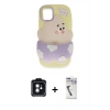 MARSİLYAN™- iPhone 11 Kılıf Akış Yansıma - Şeffaf Uv Polymer Nano Ekran Koruyucu + PVD Metal Kamera Lens - SH
