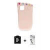 MARSİLYAN™- iPhone 11 Kılıf Akış Yansıma - Şeffaf Uv Polymer Nano Ekran Koruyucu + PVD Metal Kamera Lens - TU