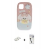 MARSİLYAN™- iPhone 11 Kılıf Akış Yansıma - Şeffaf Uv Polymer Nano Ekran Koruyucu + Turuncu Renkli Kamera Lens Koruma Cam