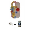 MARSİLYAN™- iPhone 11 Kılıf Akış Yansıma - Siyah 34D Hayalet Izgaralı Cam + Pers Alüminyum Kamera Lens - GD