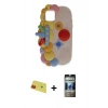 MARSİLYAN™- iPhone 11 Kılıf Akış Yansıma - Siyah 34D Hayalet Izgaralı Cam + Rainbow Kamera Lens Koruma Cam - KI