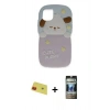 MARSİLYAN™- iPhone 11 Kılıf Akış Yansıma - Siyah 34D Hayalet Izgaralı Cam + Rainbow Kamera Lens Koruma Cam - KI